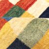 Persian Gabbeh Wool Rug Authentic Handwoven in Fars Checkered