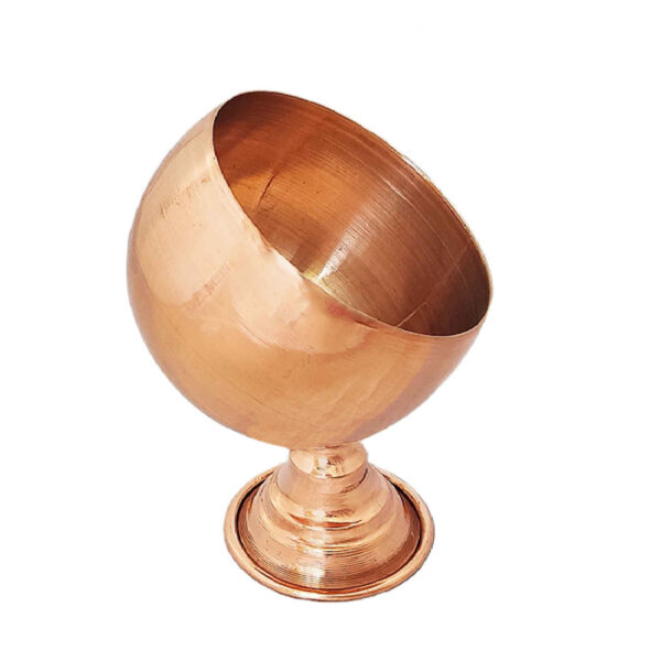 Persian Hammered Copper Bowl with Footed Chic & Lux