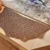 Persian Handwoven Boho Macrame Floor Rug in Brown