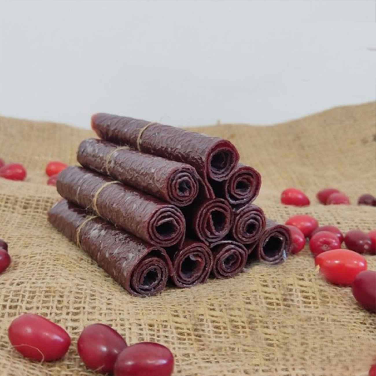 Persian Homemade Barberry Lavashak – Sour Fruit Leather Roll, 700g
