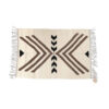 Persian Kilim Wool Rug Genuine Handwoven in Ardabil Geometric Cream