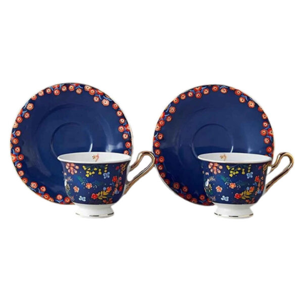 Artistic Porcelain Tea Set in Navy Blue – Classic & Timeless Tea Collection
