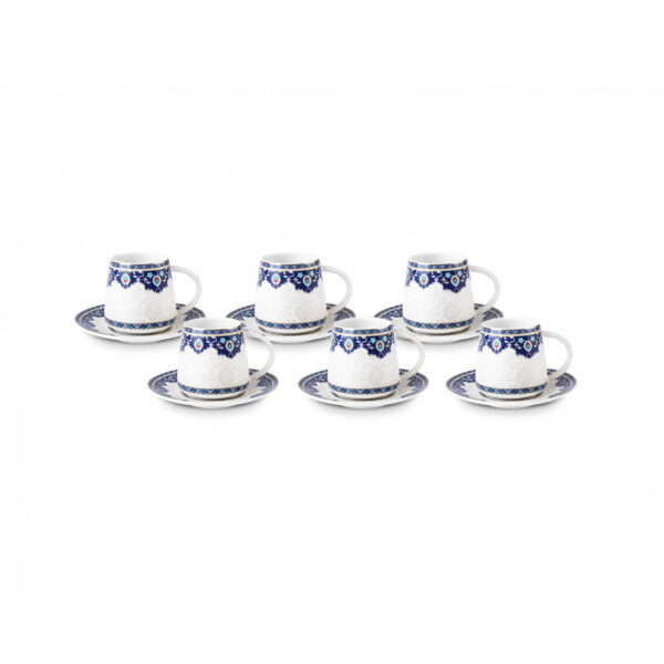Artistic Porcelain Tea Set with Geometric Design – Modern & Stylish Elegance