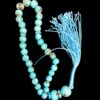 Persian Neyshabur Turquoise Rosary: 33 Prayer Beads Tasbih