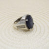 Persian Ruby Silver Ring Handcrafted For Men