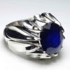 Persian Ruby Silver Ring Handcrafted For Men Chic & Lux