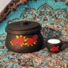 Persian Stone Dizi Pot Suitable for Abgoosht with Flower Design