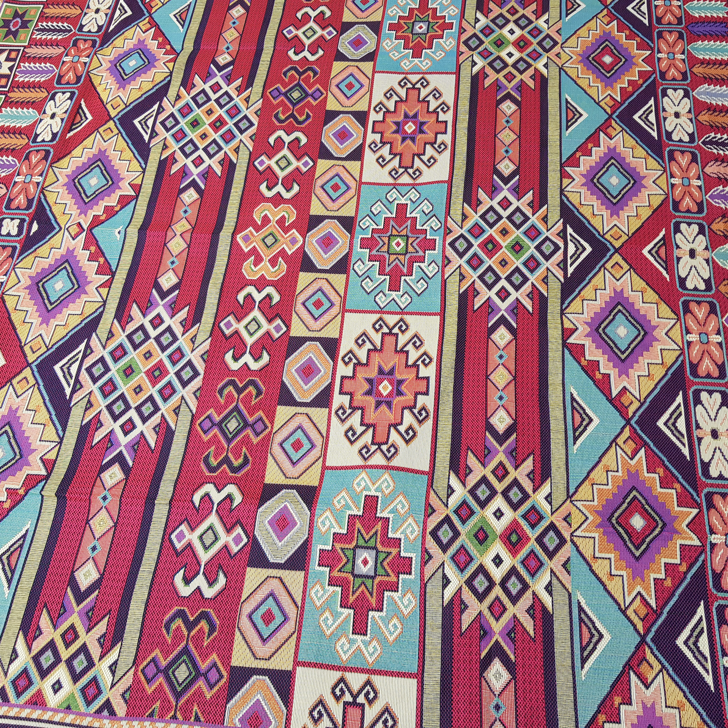 Persian Style Indoor Floor Mat Chic with Geometric Design