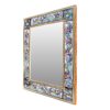 Persian Wooden Mirror Frame Khatamkari with Feloral Design