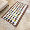 Persian Wool Kilim Rug Genuine Handwoven in Ardabil Geometric White