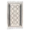 Persian Wool Kilim Rug Original Handwoven in Ardabil White