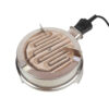 Portable Electric Charcoal Burner in Steel - 750W Countertop
