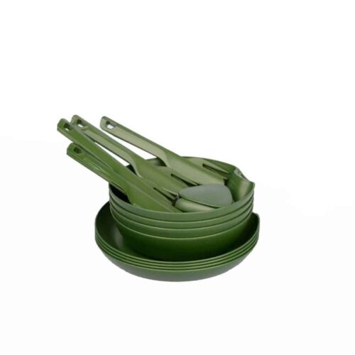 Portable Camping Tableware & Cutlery 4 Person Set