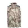 Puffer Jacket for Women Sleeveless Zipper with Leaf Design
