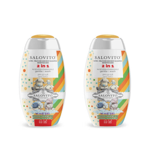 Salovito No-Sulfate Baby Shampoo & Body Wash – 230ml (Set of 2)