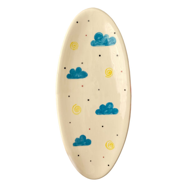 Serving Ceramic Tray Artistic Hand Painted