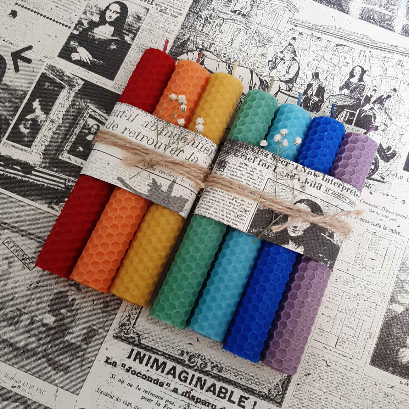 Beeswax Candle Pillar – Sustainable, Clean Burning Elegance & Set of 7