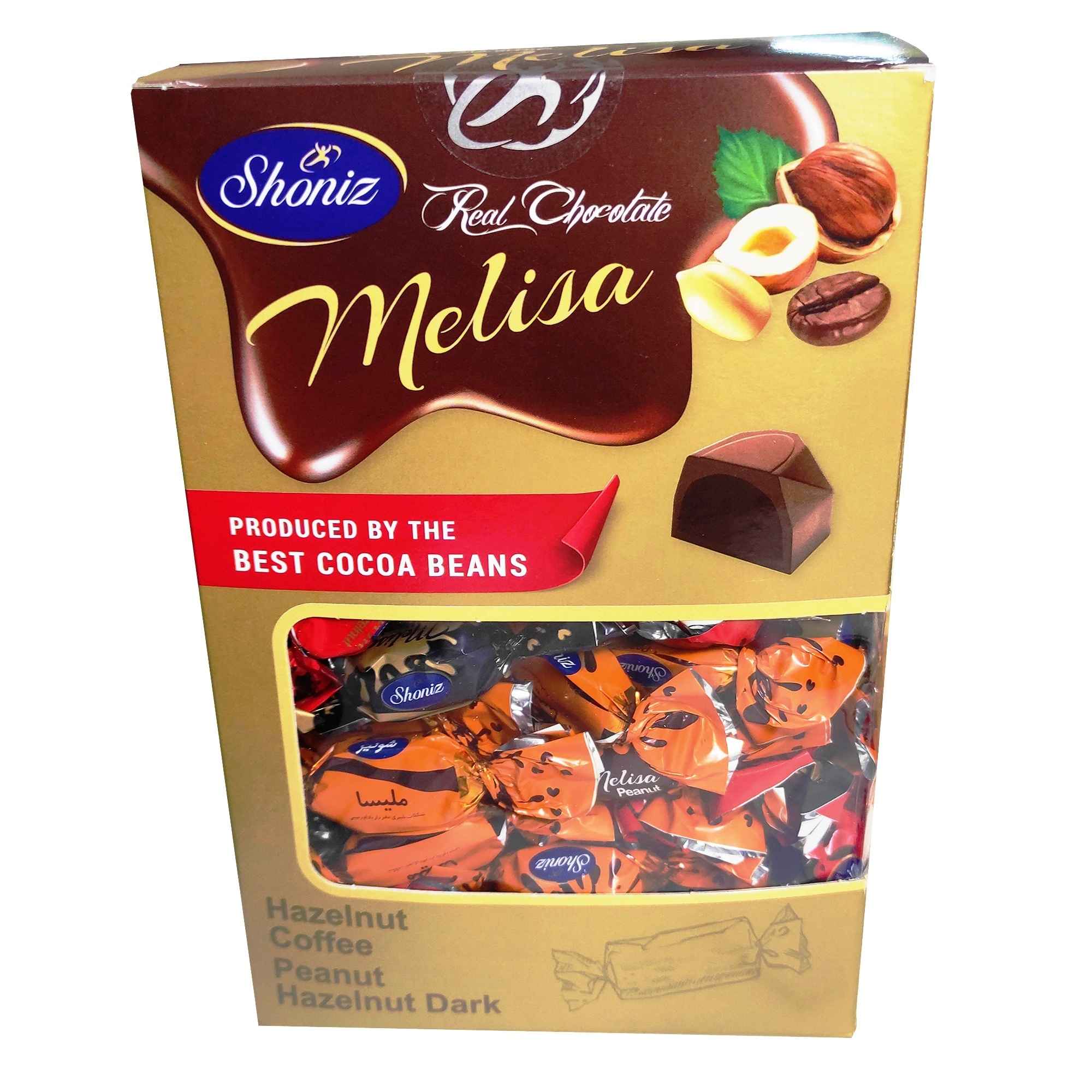 Shoniz Wrapped Chocolate with four flavors - Melisa 1000 grams