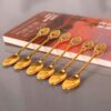 Stainless Steel Bar Spoon Set 6 Pieces with Holder