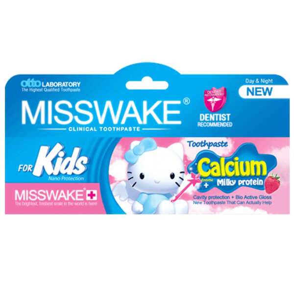 Misswake Strawberry Toothpaste for Kids - Oral Hygiene, 50ml (Pack of 3)