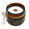 Scented Candle Jar in Brown with Coffee Scent