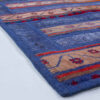 Vintage Persian Hand-Knotted Patchwork Carpet Blue