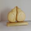 Wooden Hedgehogs Figurine Decorative Sculpture - Funny Home Decor