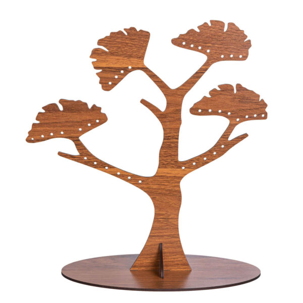 Wooden Jewelry Holder and Organizer with Tree Design