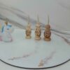 Wooden Persian Kohl Holder Set of 5 with Flower Design