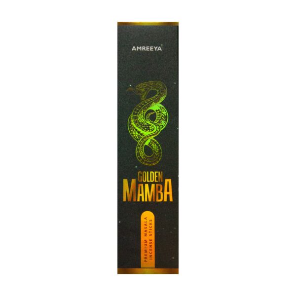 Amreeya Handmade Golden Mamba Incense Sticks (Pack of 4) for Uplifting Vibes