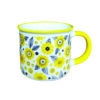 Artistic Ceramic Mug - Flower-Inspired Design