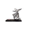 Artistic Resin Candle Holder - for Home Decor with Sama Dance Design