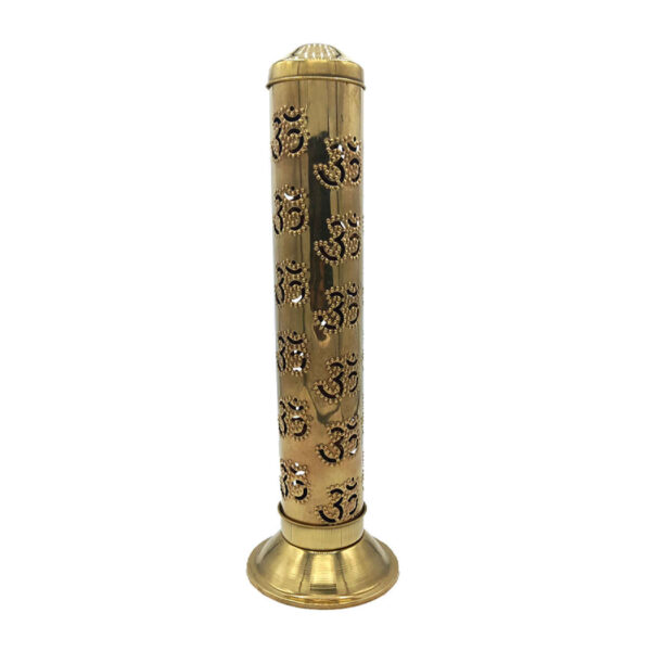 Brass Incense Holder - Handcrafted Artistry with Cylindrical Design