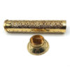 Brass Incense Holder - Handcrafted Artistry with Cylindrical Design in Golden