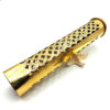 Brass Incense Holder - Ideal for Spiritual Practices & Home Décor with Cylindrical Design