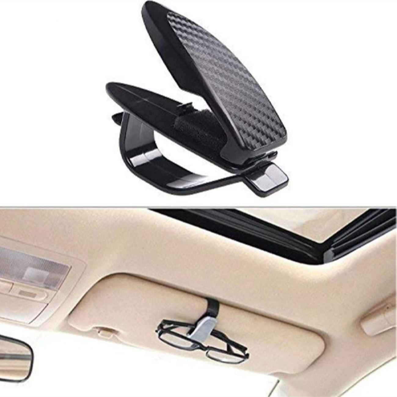Car Sunglasses Holder Clip – Secure Your Shades While Driving (x2)