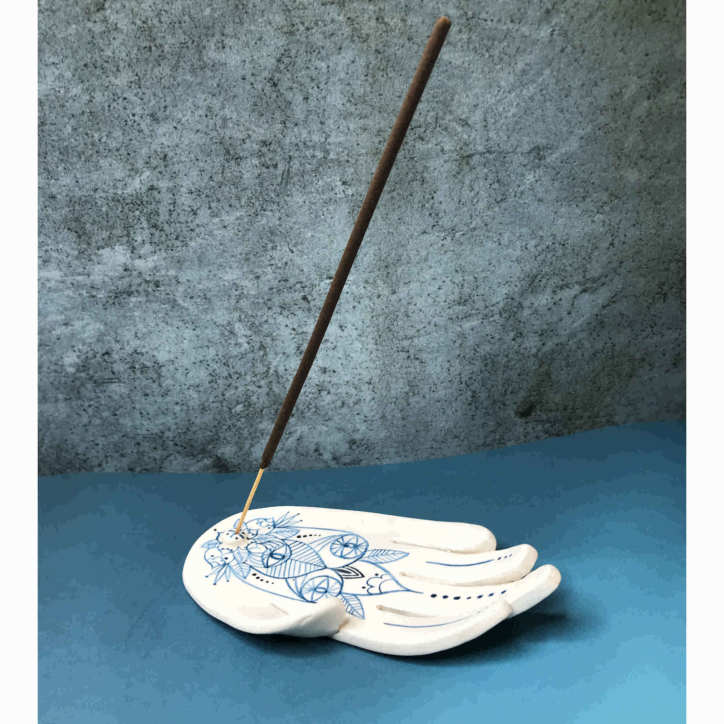 Ceramic Incense Holder – for Home Décor with Hand Design