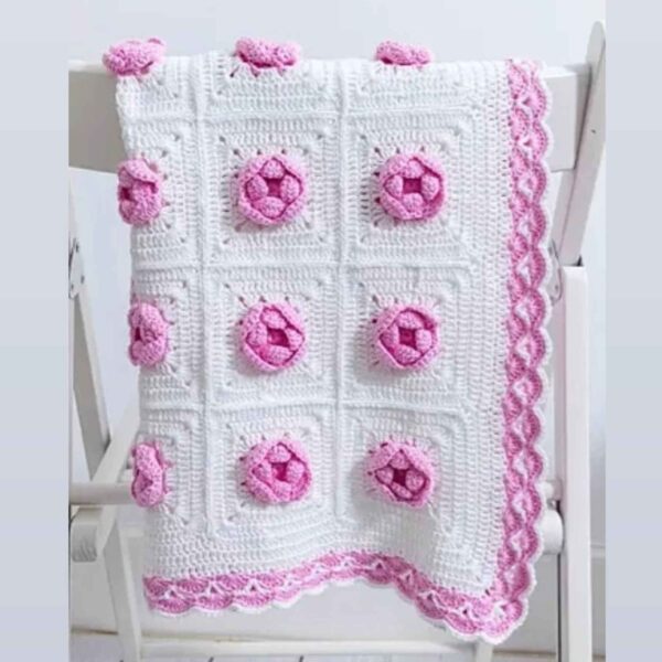Handwoven Crocheted Baby Bedspread - A Perfect Blend of Comfort and Style