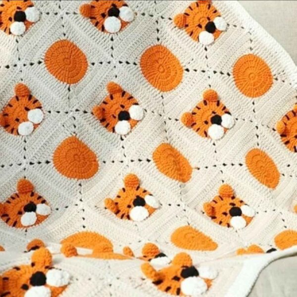 Handwoven Crocheted Baby Bedspread - Perfect for a Dreamy Nursery Decor