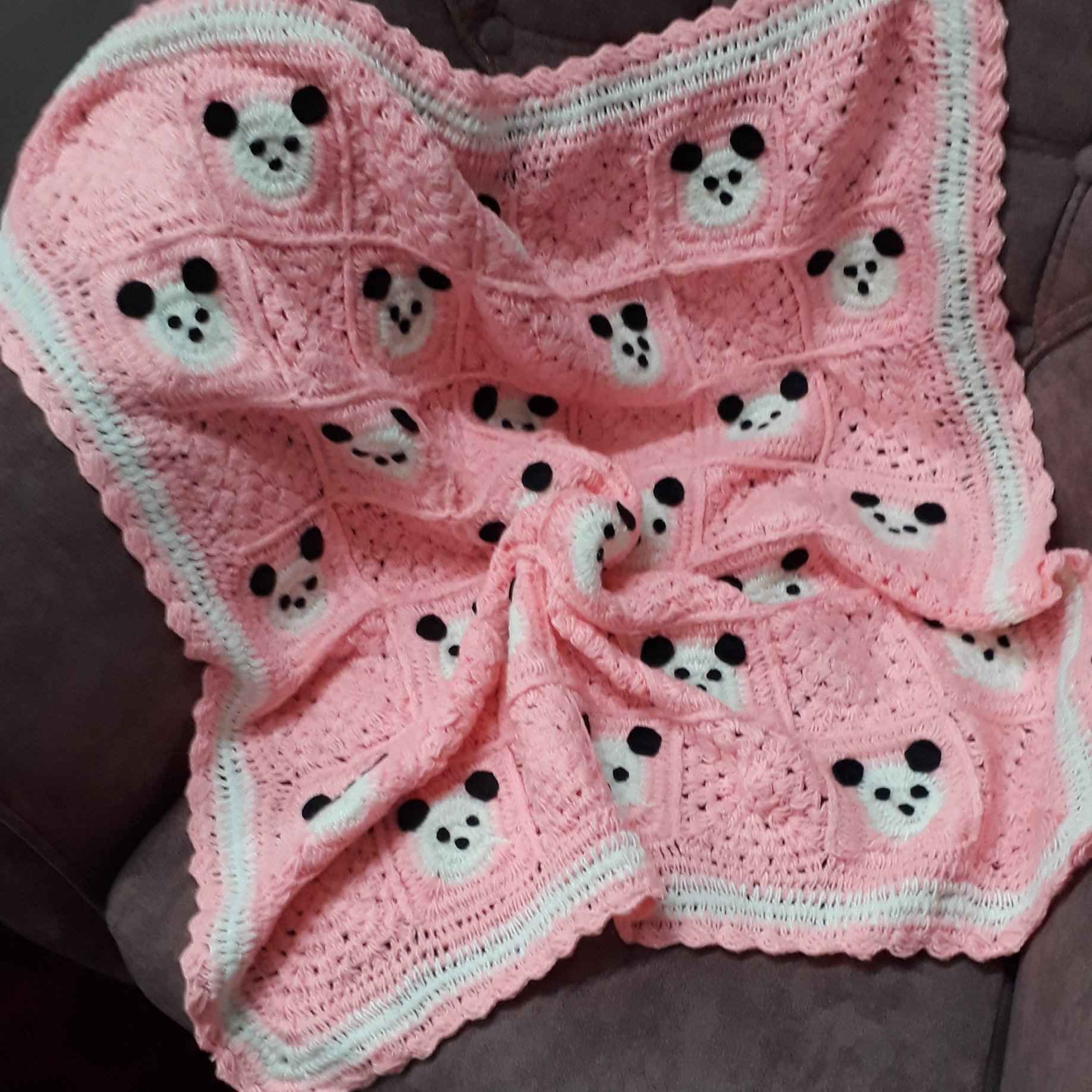 Handwoven Crocheted Baby Bedspread - for Your Baby’s Crib, Handmade with Love