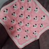 Handwoven Crocheted Baby Bedspread - for Your Baby’s Crib, Handmade with Love