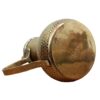 Brass Dallah Coffee Pot for Brewing Qahwa & Arabic Coffee - Model Jannat