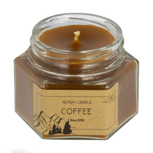 Candle Jar with Coffee-Design & Coffee Aroma