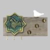 Decorative Wall Key Holder for a Beautiful & Organized Home with Tile and Bird Design