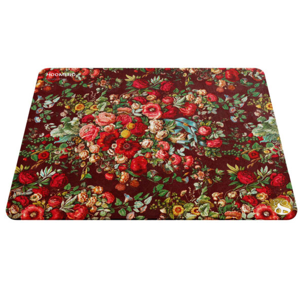 Desk Mouse Pad with Traditional Iranian Carpet Design in Red