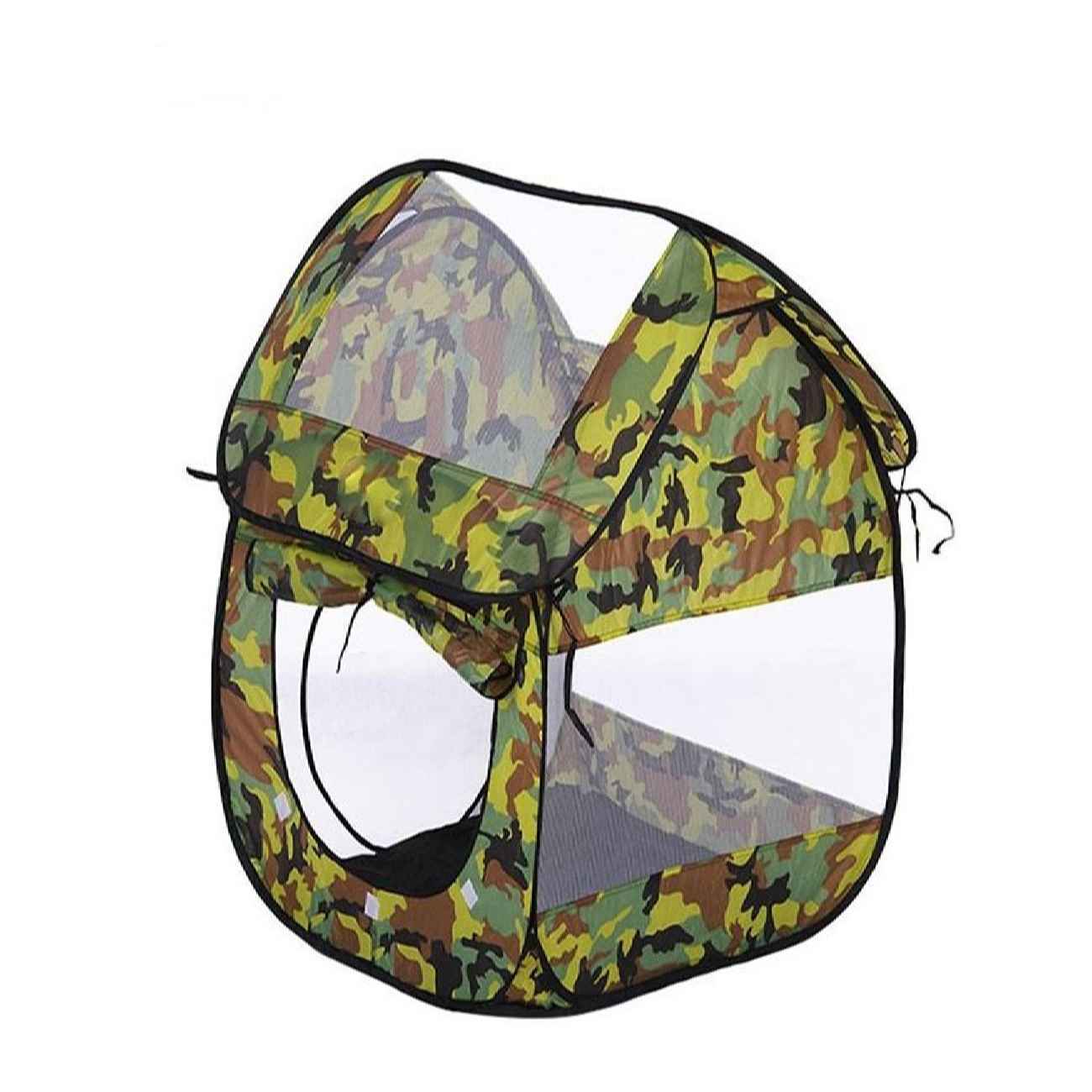 Double Kids Play Tent Commando Modle in Green