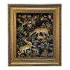 Hand-Knotted Silk Persian Pictorial Rug Featuring Deer Design