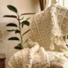 Luxuriously Soft Knitted Sofa Throw – Perfect for Cuddling & Lounging