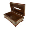 Handcrafted Persian Khatamkari Waste Basket and Tissue Box Set
