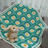 Handwoven Crocheted Baby Blanket - A Perfect Blend of Comfort with Motif Design